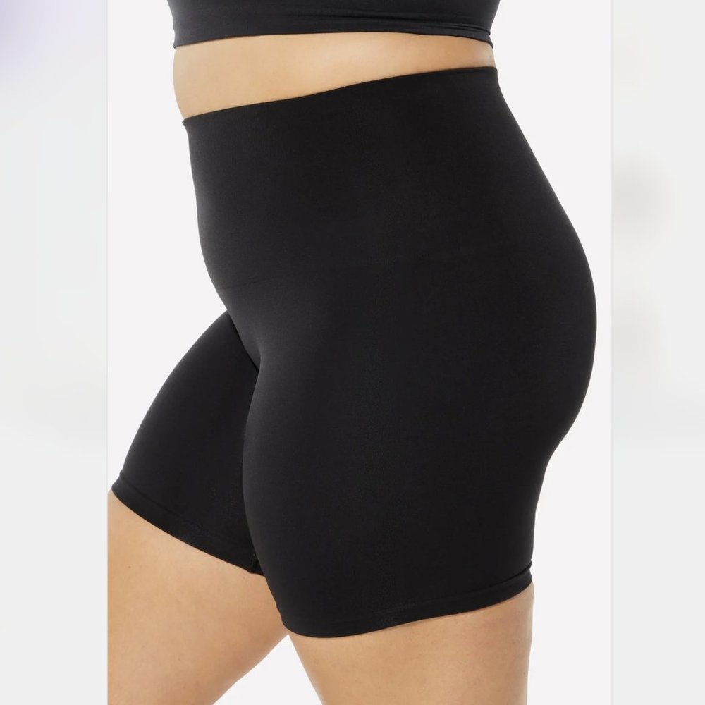 1X/2X YITTY NEARLY NAKED SHAPING HIGH WAIST SHORT